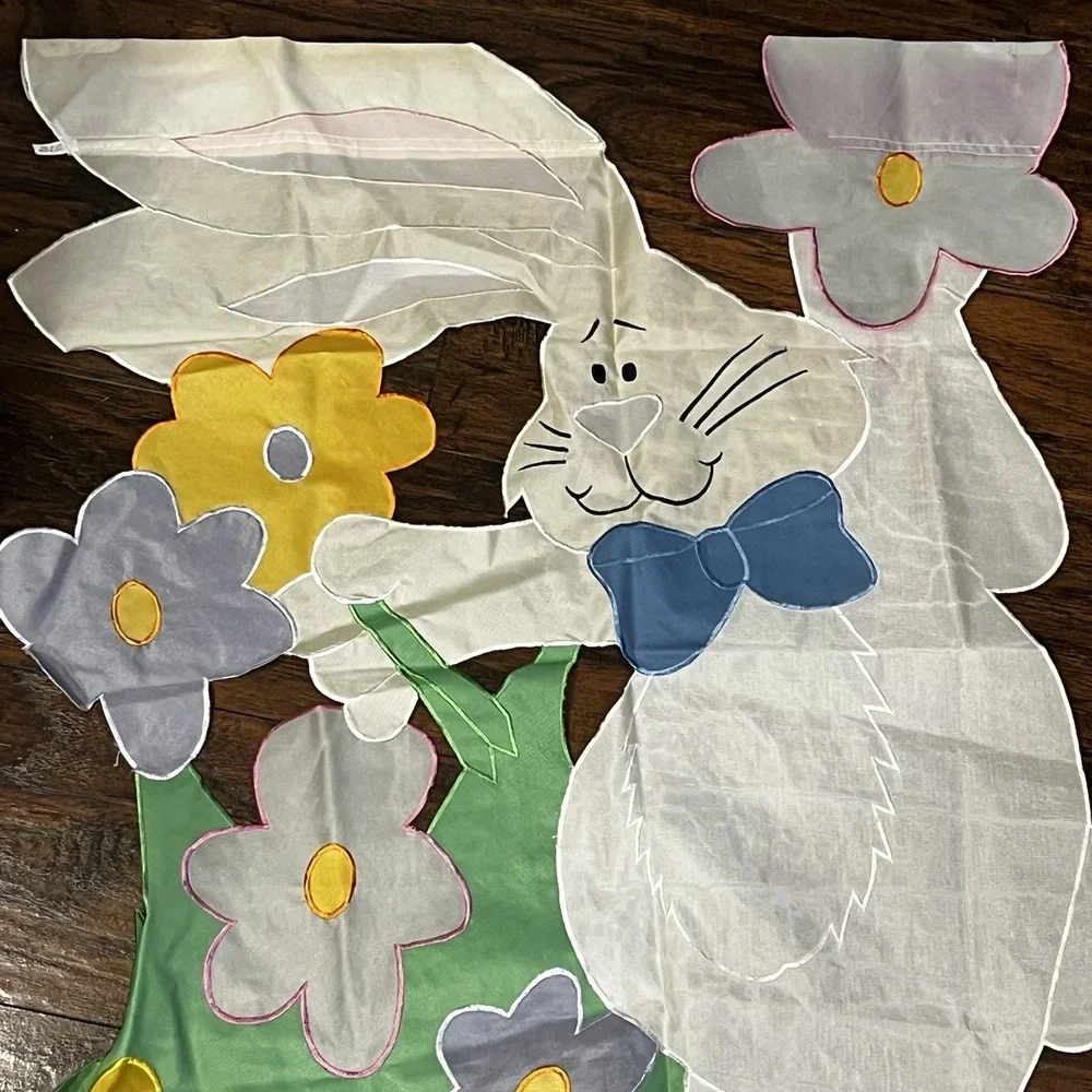 Vintage Easter Bunny Flag 27x36